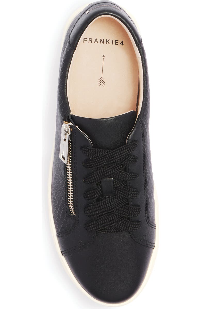 FRANKIE4 Billie II Zip Sneaker, Alternate, color, Black Emboss