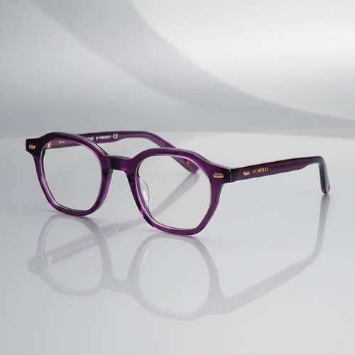 NCMPRBL Haze 46mm Geometric Eyeglasses in Smoked Violet  product