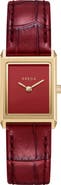 BREDA Virgil Leather Strap Watch, 16mm x 8mm