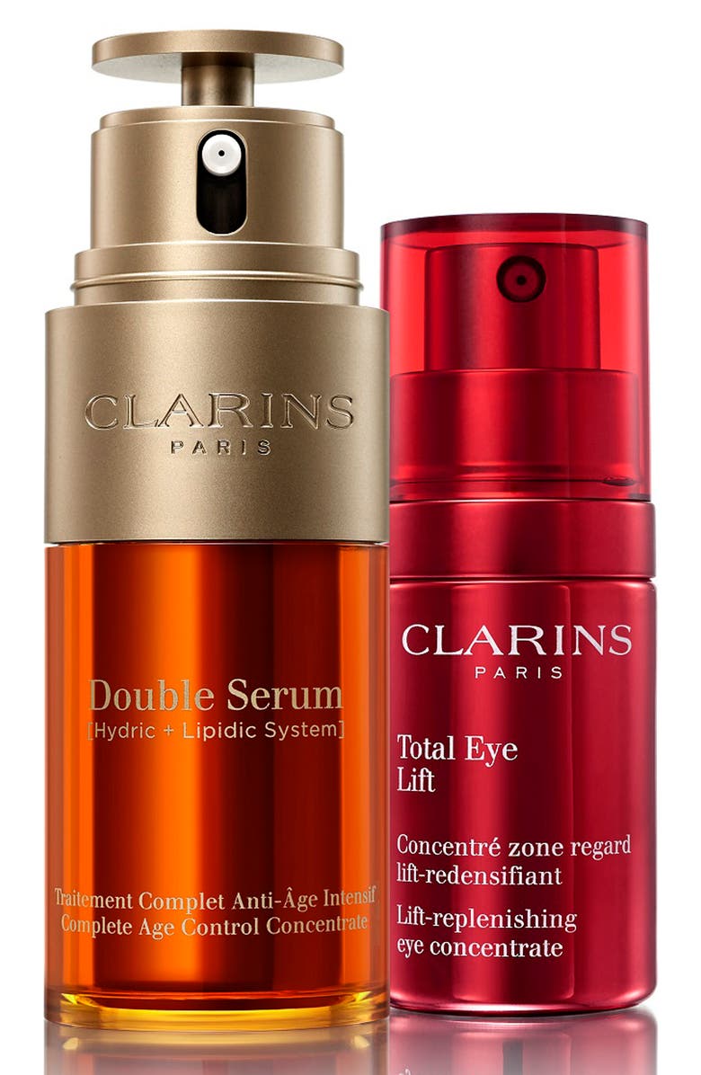 Clarins Face & Eye Wonders Full Size Age Defense Set, Main, color, 