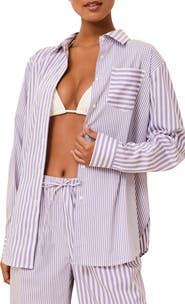 Solid & Striped The Avril Button-Up Cover-Up Shirt