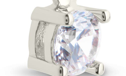 Sterling Forever Phoebe Cubic Zirconia Chain Link Drop Earrings In Silver