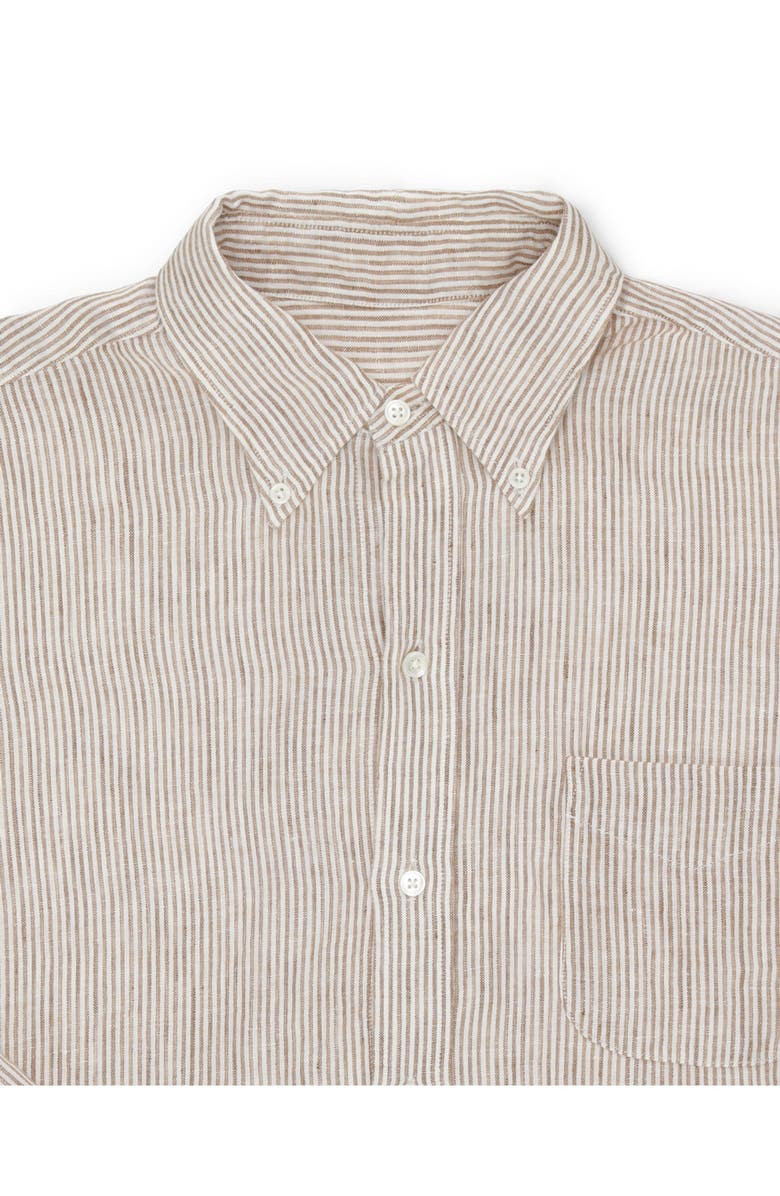 Fortela King Linen Shirt, Alternate, color, Brown