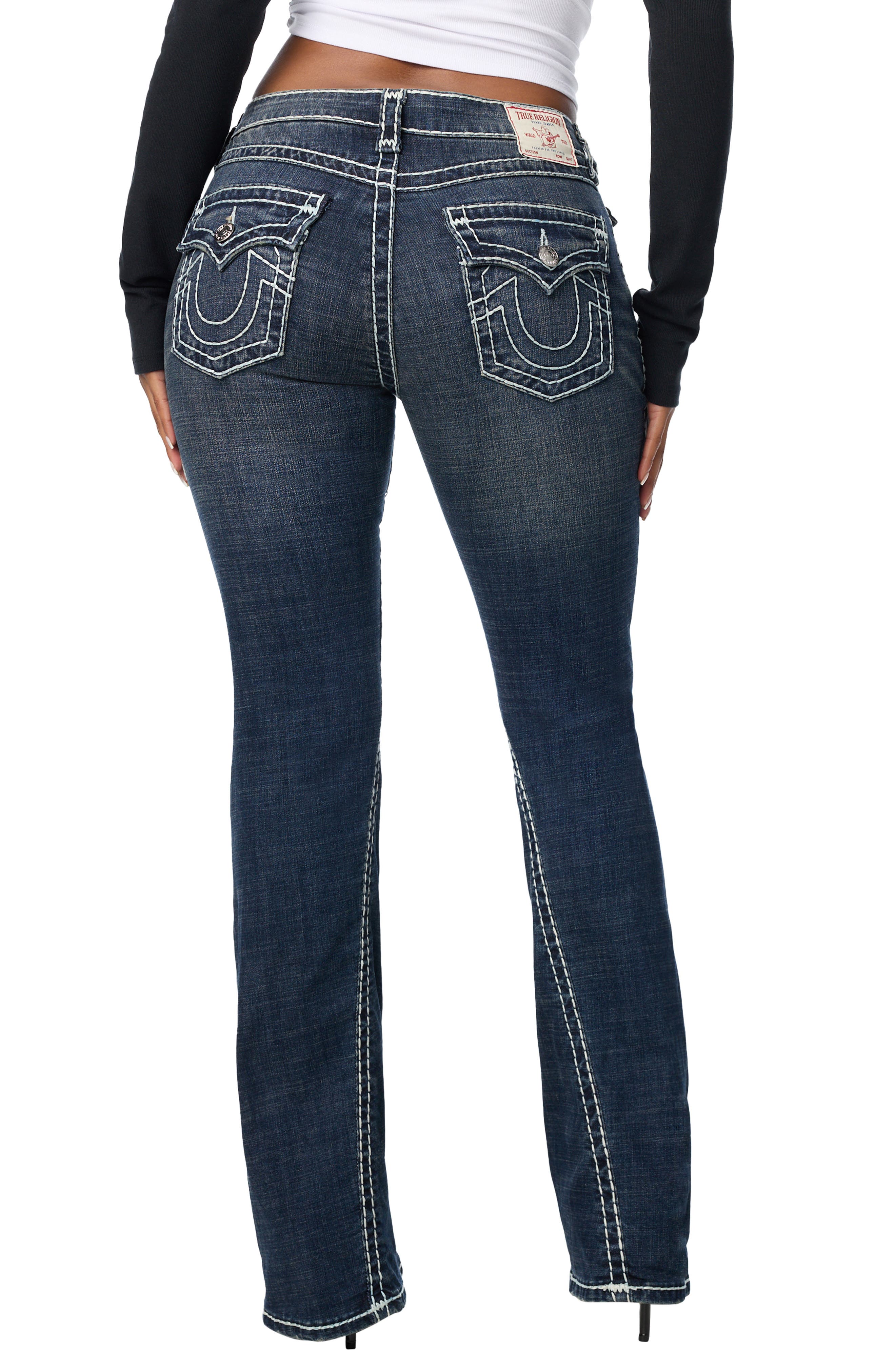 True Religion Joey Mid Rise Flare Jeans (Women) | Nordstrom