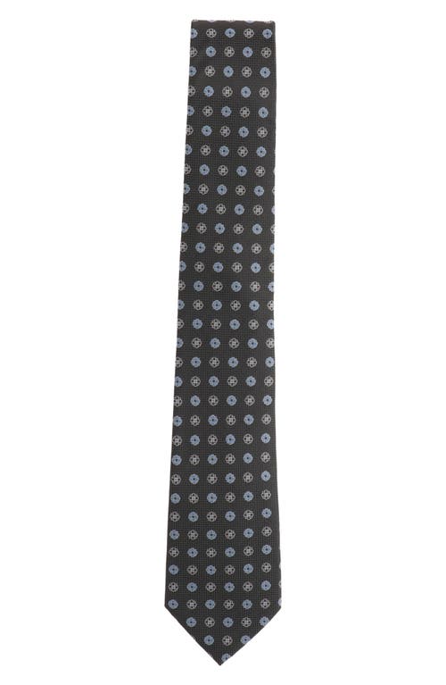 Scotch & Soda Flower Dot Tie In Silver