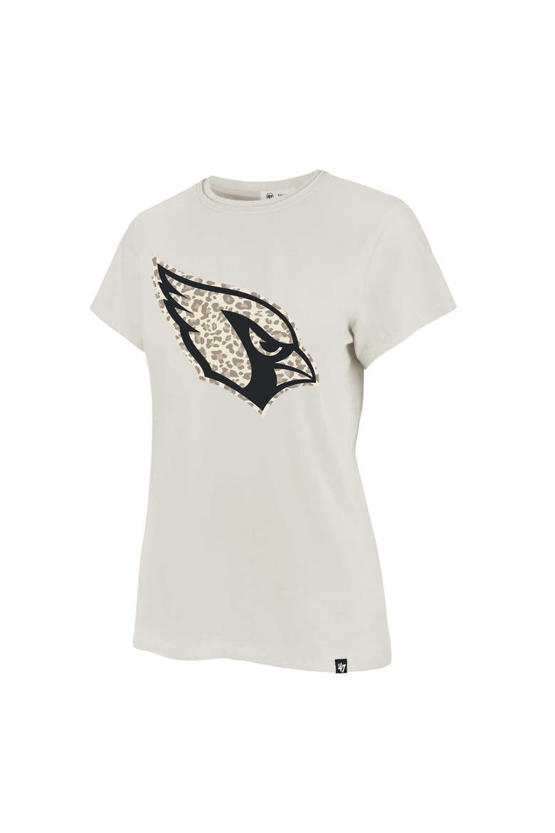 Women's '47 Cream Arizona Cardinals Panthera Frankie T-Shirt, Alternate, color, Cream