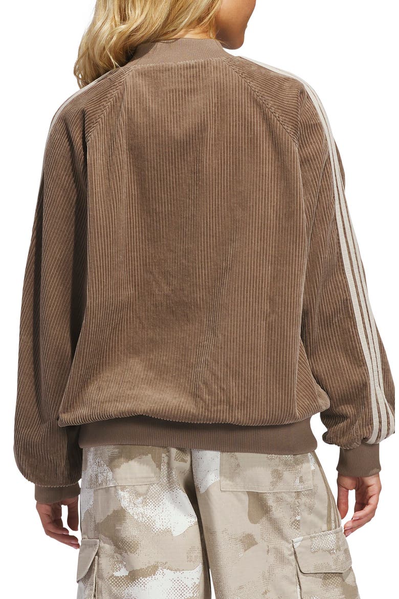 Corduroy Oversized Track Top, Alternate, color, KHAKI SIX/ KHAKI THREE