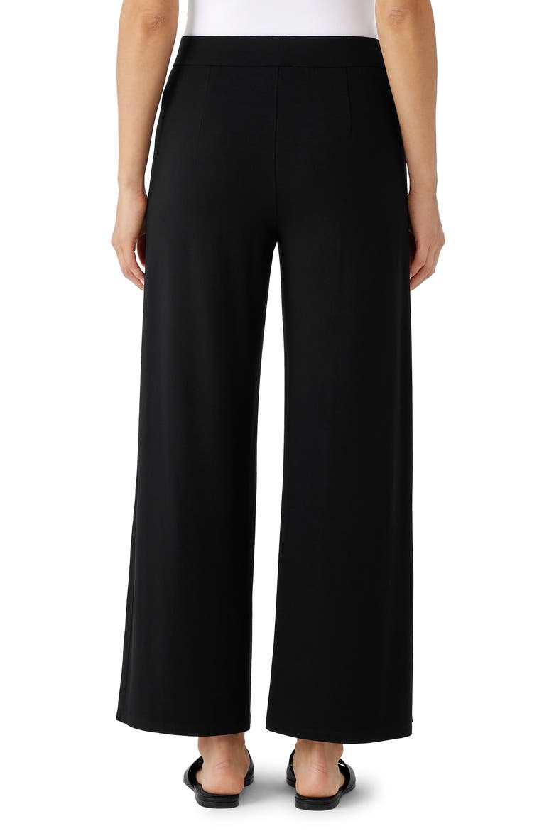 Slit Hem Ankle Pants, Alternate, color, BLACK