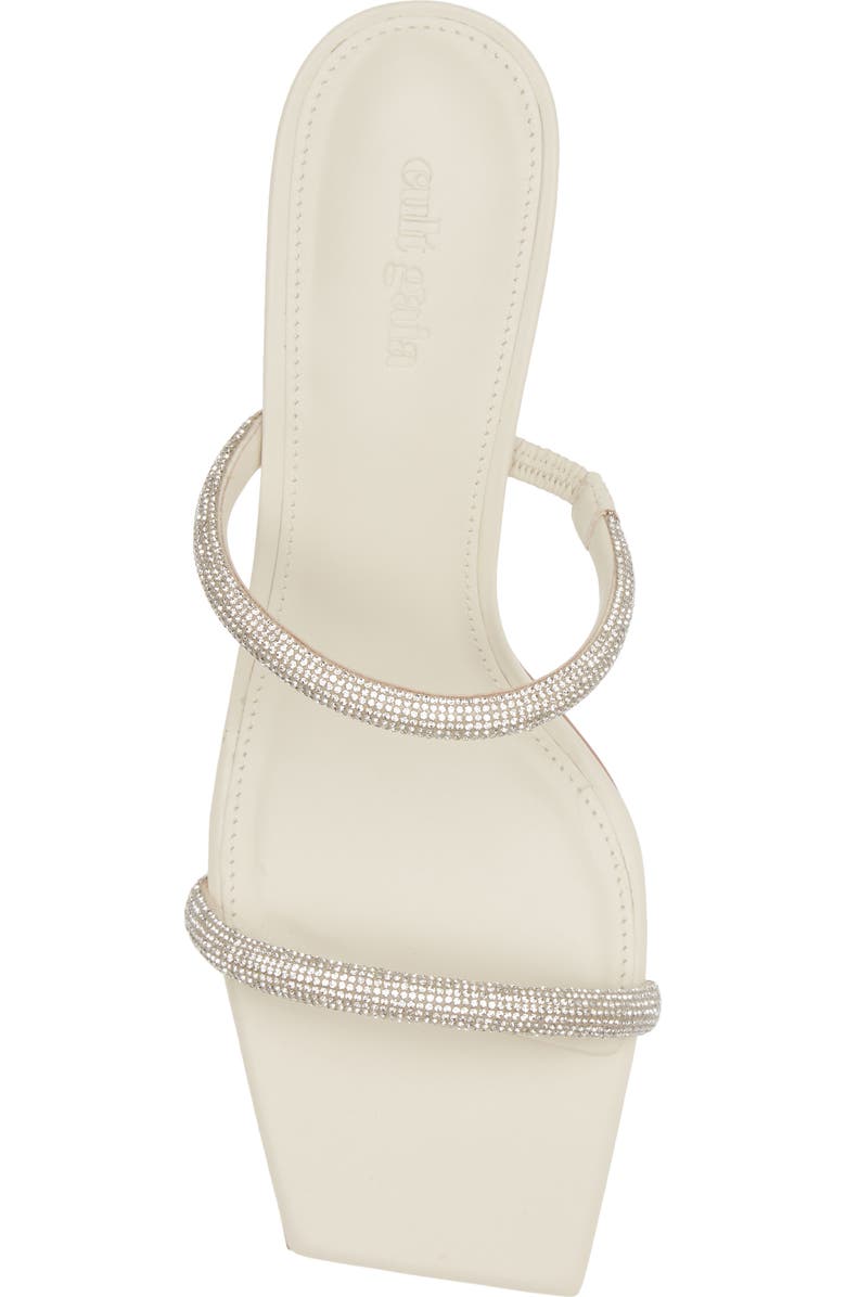 Cult Gaia Nami Crystal Kitten Heel Slide Sandal, Alternate, color,