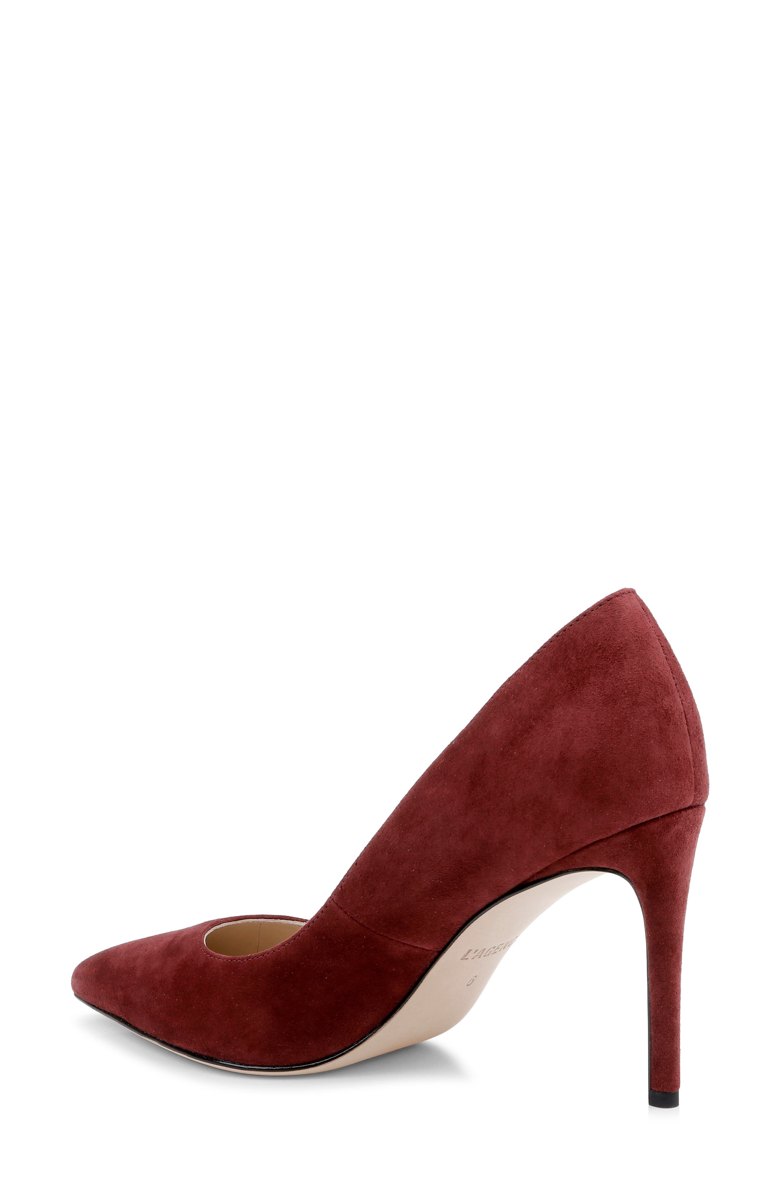 L'AGENCE Maelle Pointed Toe Pump, Alternate, color, Spice Suede