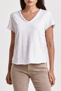 Dear John Vanya V-Neck Slub Knit T-Shirt