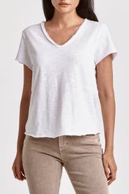 Dear John Vanya V-neck Slub Knit T-shirt