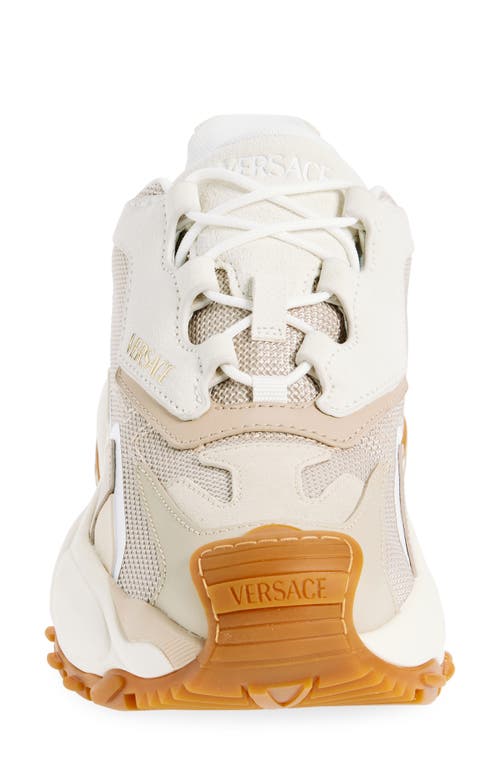 Versace Mercury M_vs_04 Sneakers In Mastic Chiffon-gold