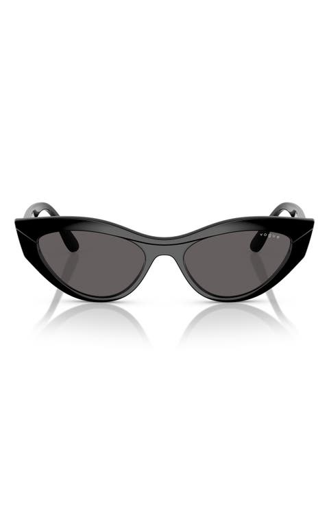 52mm Polarized Cat Eye Sunglasses