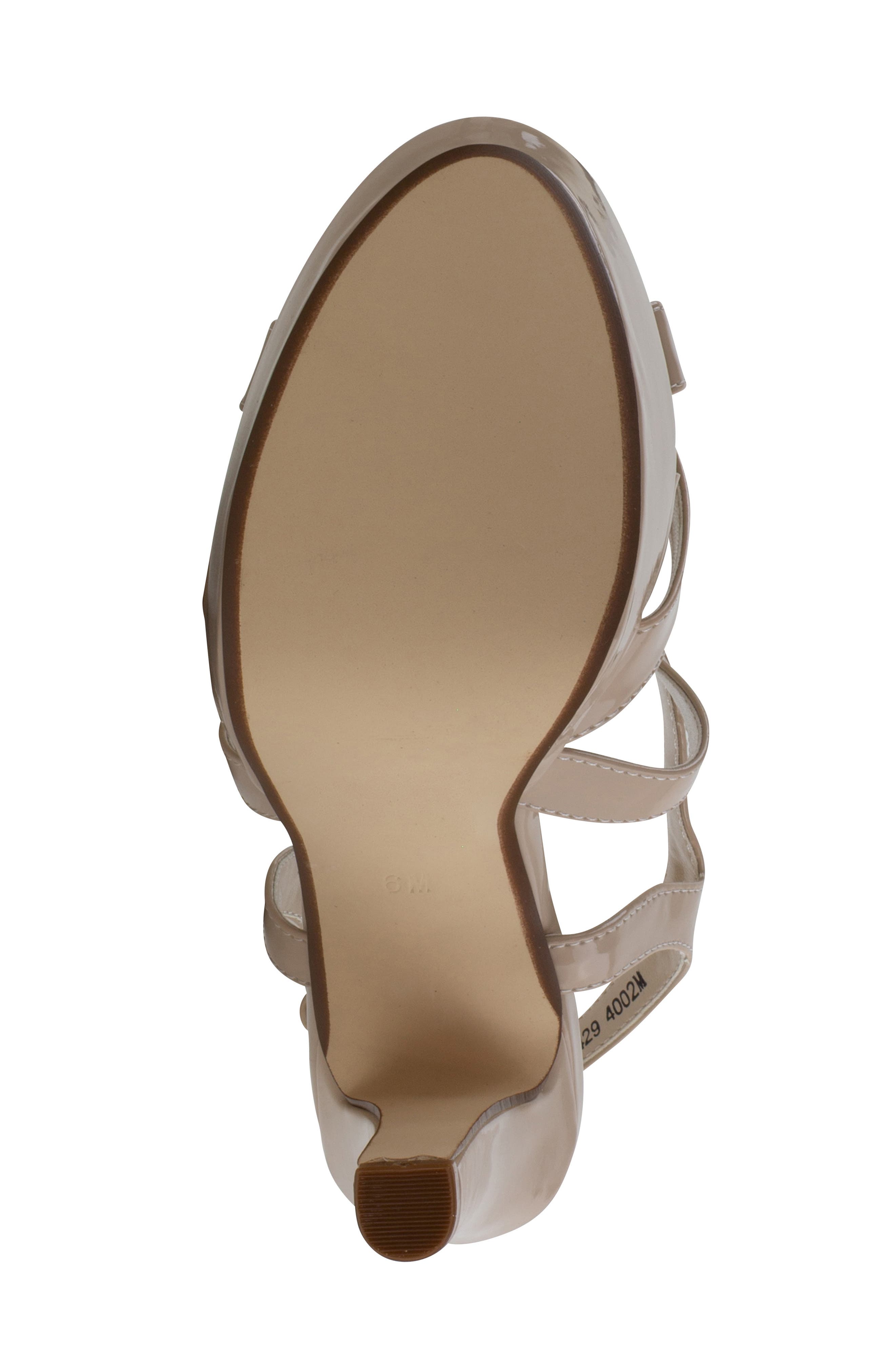 Marley Platform Sandal, Alternate, color, NUDE