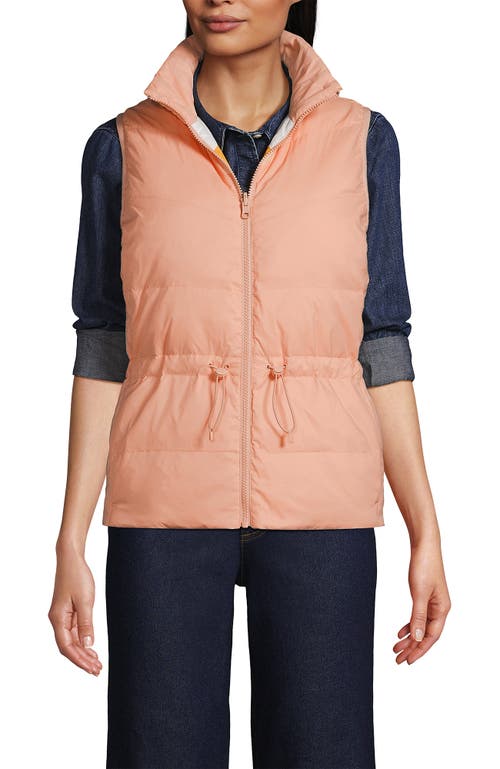 LANDS' END LANDS' END WANDERWEIGHT REVERSIBLE PACKABLE DOWN VEST 
