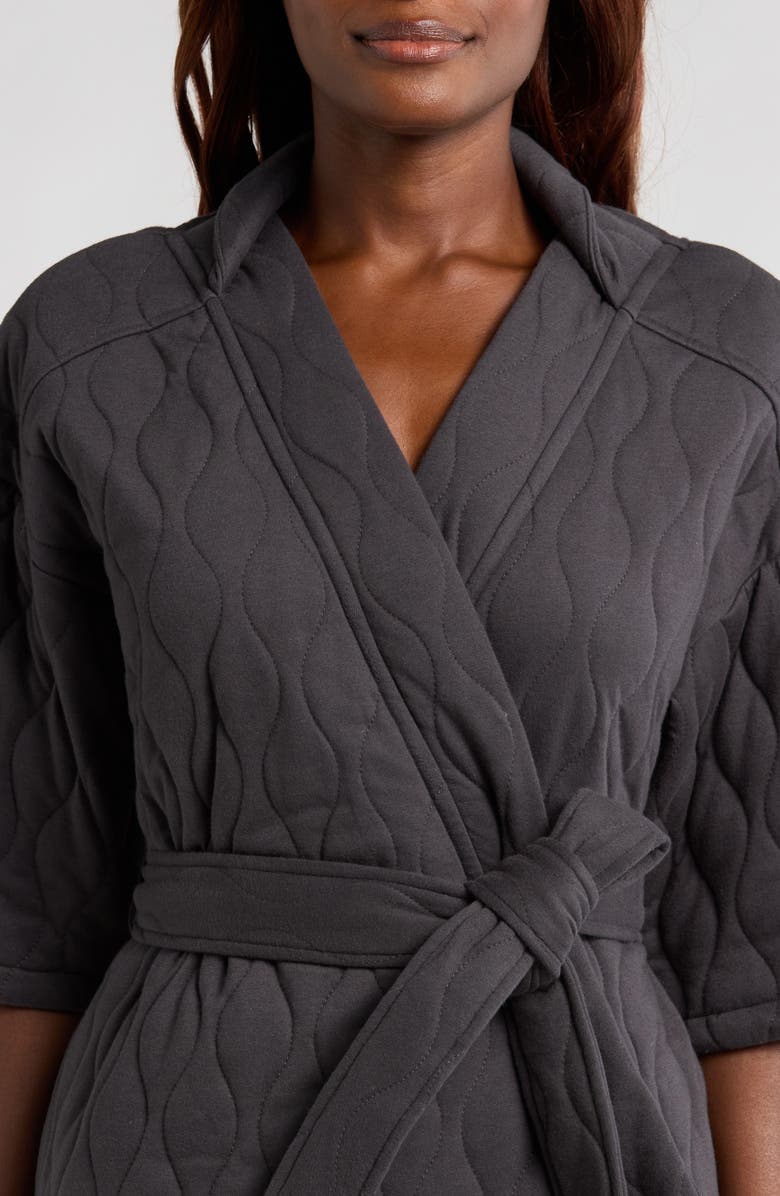 UGG<sup>®</sup> Zellwood Quilted Short Robe, Alternate, color,
