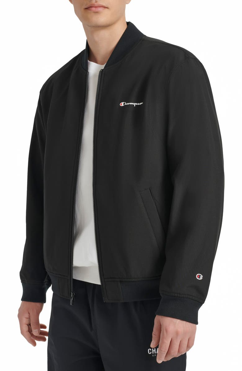 Champion Softshell Varsity Bomber Jacket, Alternate, color, 
