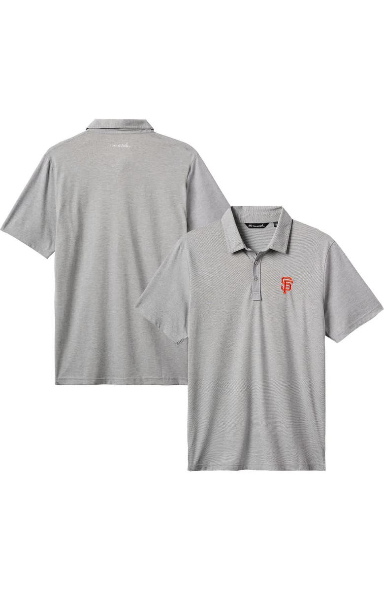 TravisMathew Men's TravisMathew Gray San Francisco Giants The Zinna Polo, Main, color, Gray