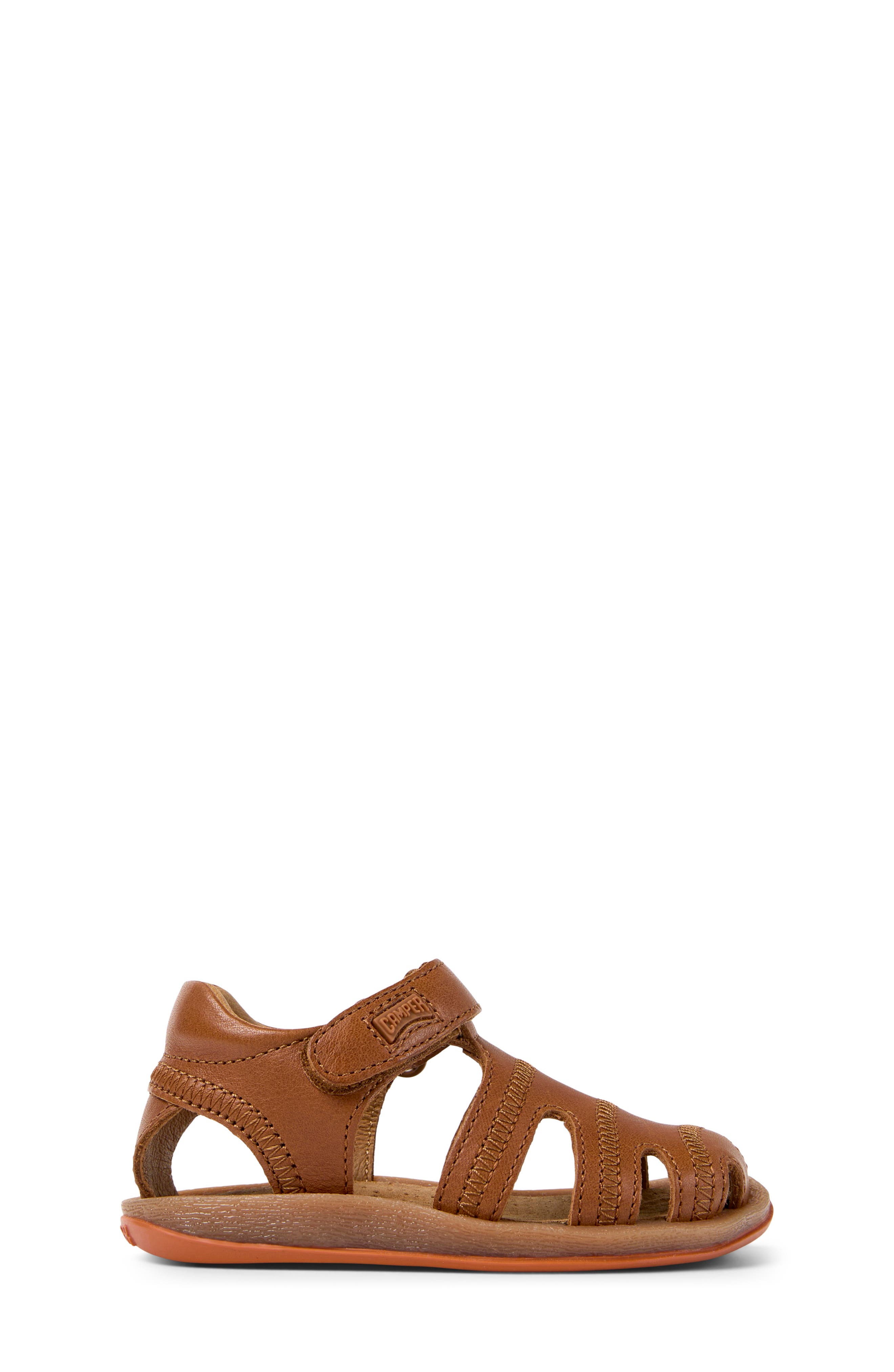 Camper Kids' Bicho Fisherman Sandal, Alternate, color, Medium Brown
