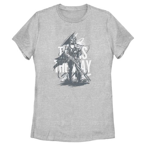 Women's Star Wars The Mandalorian and Grogu This Is the Way Painting  Graphic T-Shirt