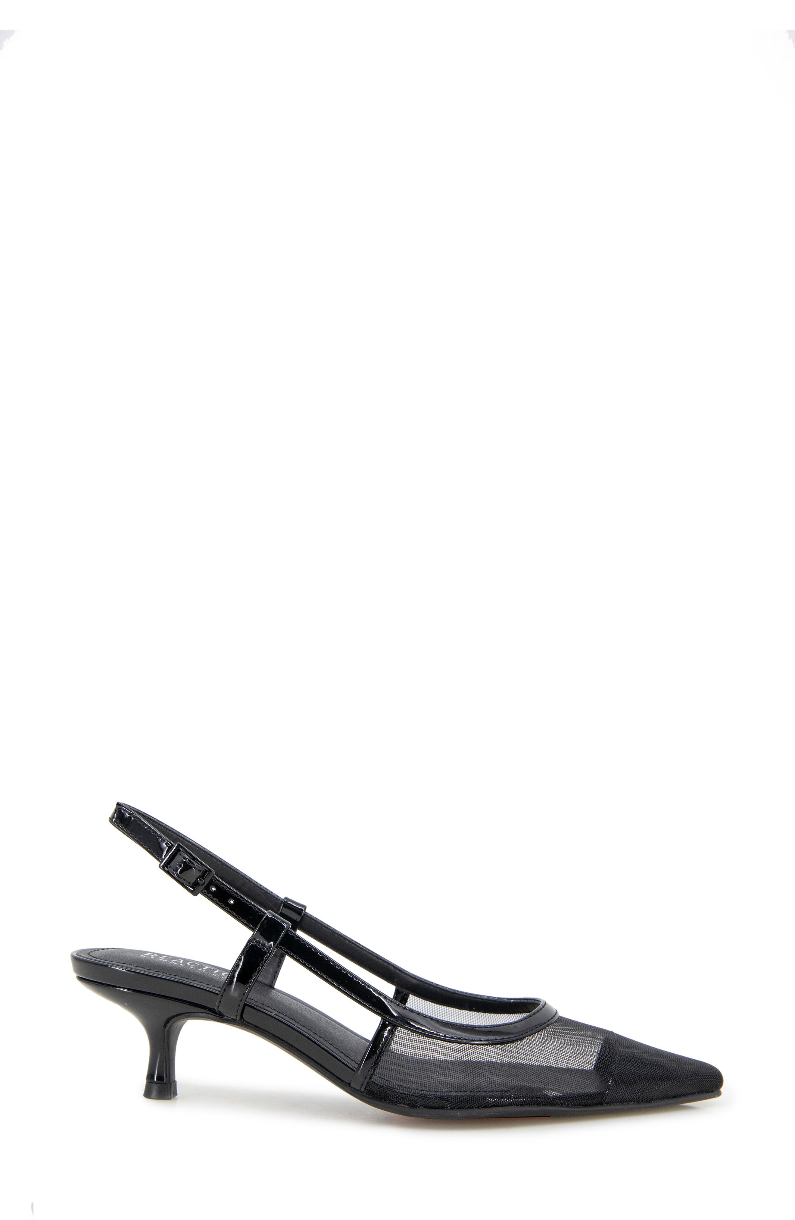 Reaction Kenneth Cole Maggie Mesh Slingback Pump, Alternate, color, Black Mesh