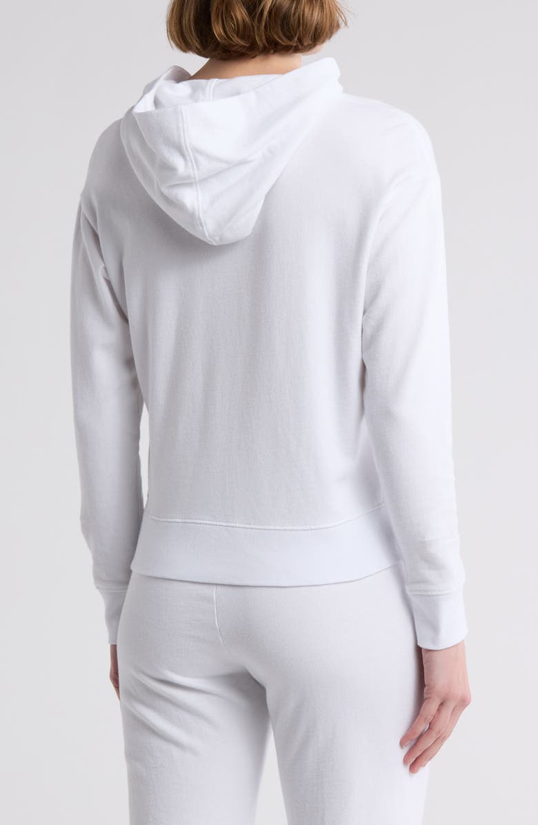 James Perse Cotton Pullover Hoodie, Alternate, color, White