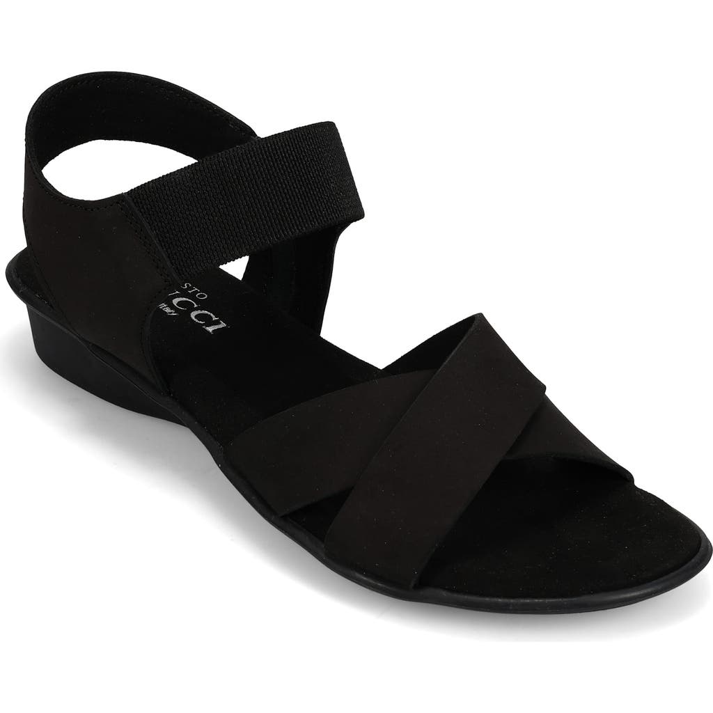 Sesto Meucci Euna Wedge Sandal In Black