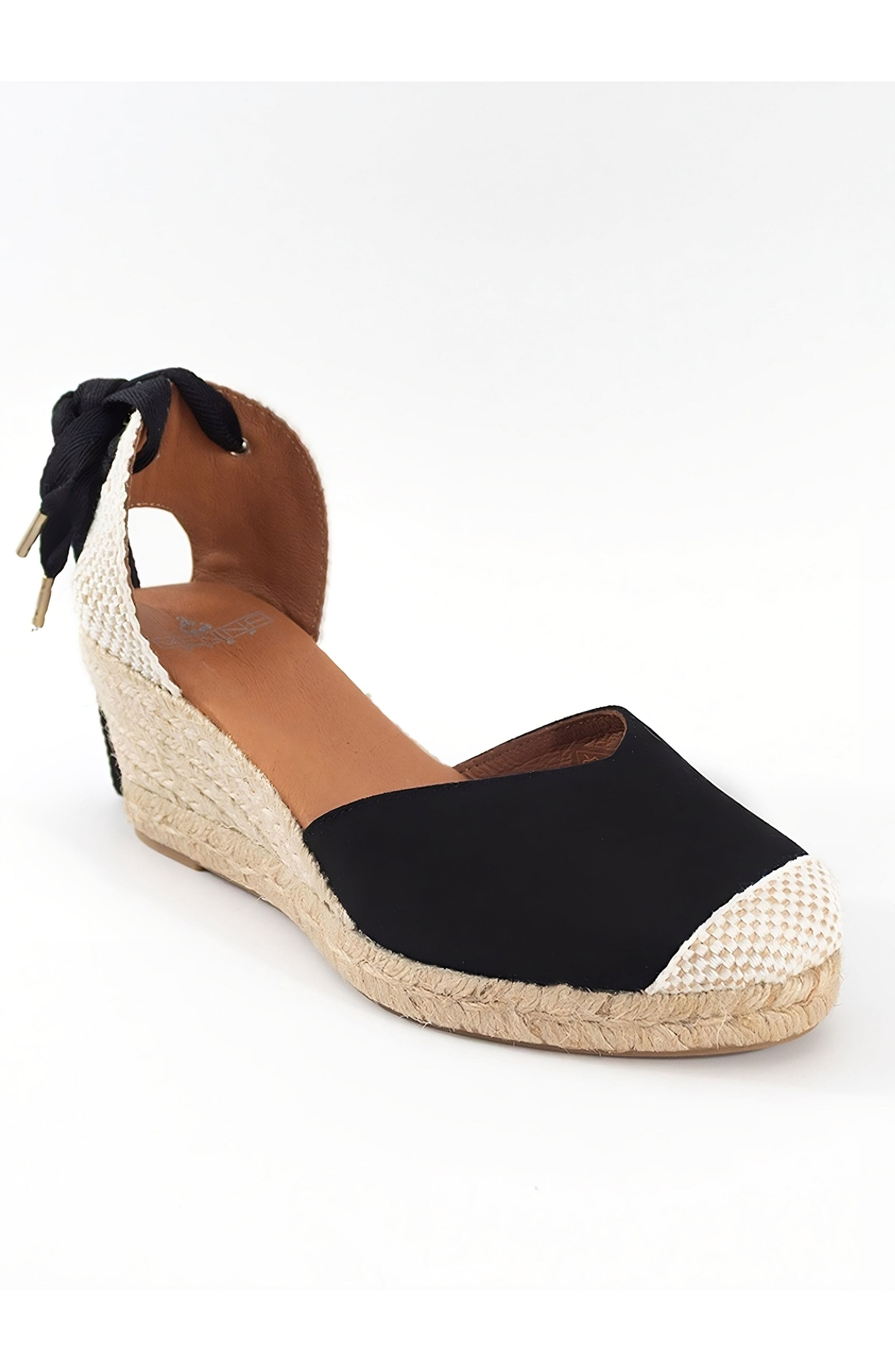 Menina Step Jimena Medium-Lace Espadrille, Alternate, color, Black