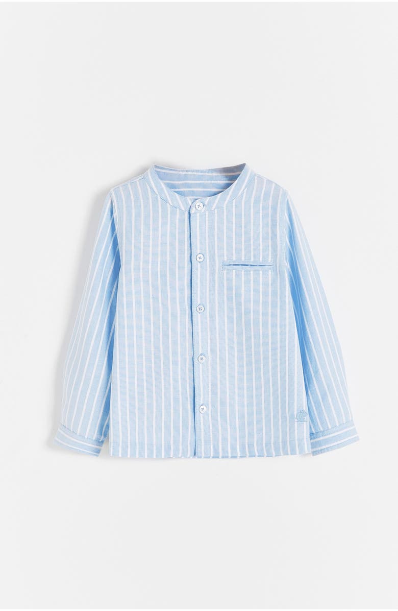 Babycottons Roque Button-Front Shirt for Toddler, Main, color, Light-Blue