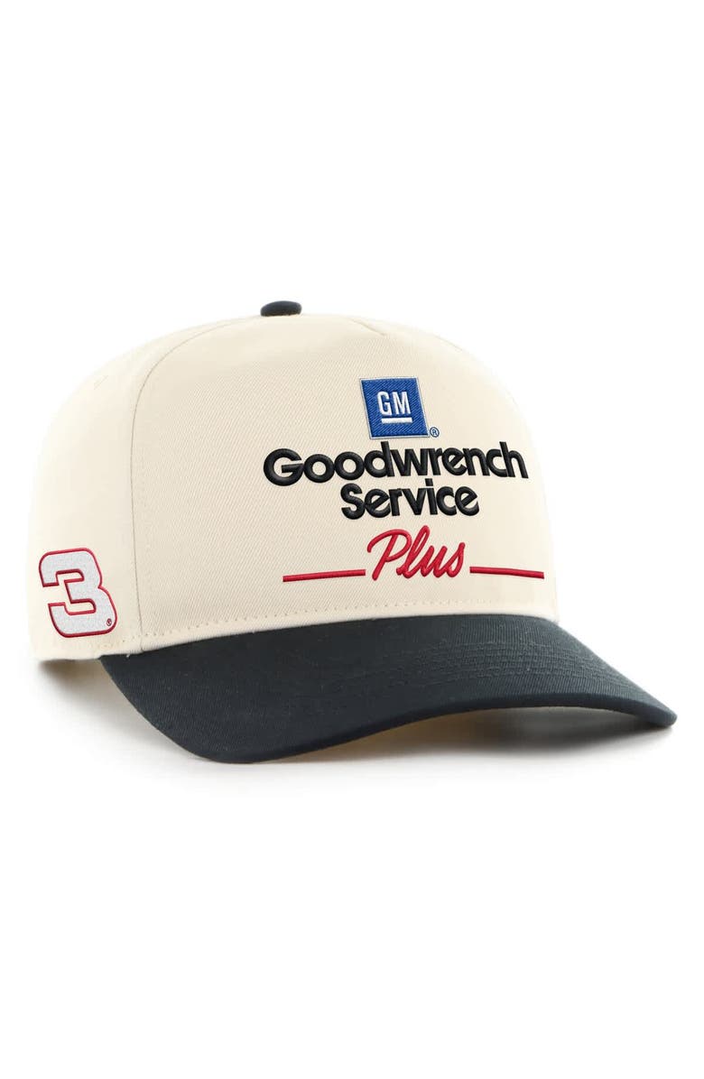 '47 Men's '47 Natural/Black Richard Childress Racing Goodwrench Service Plus Hitch Adjustable Hat, Main, color, Natural