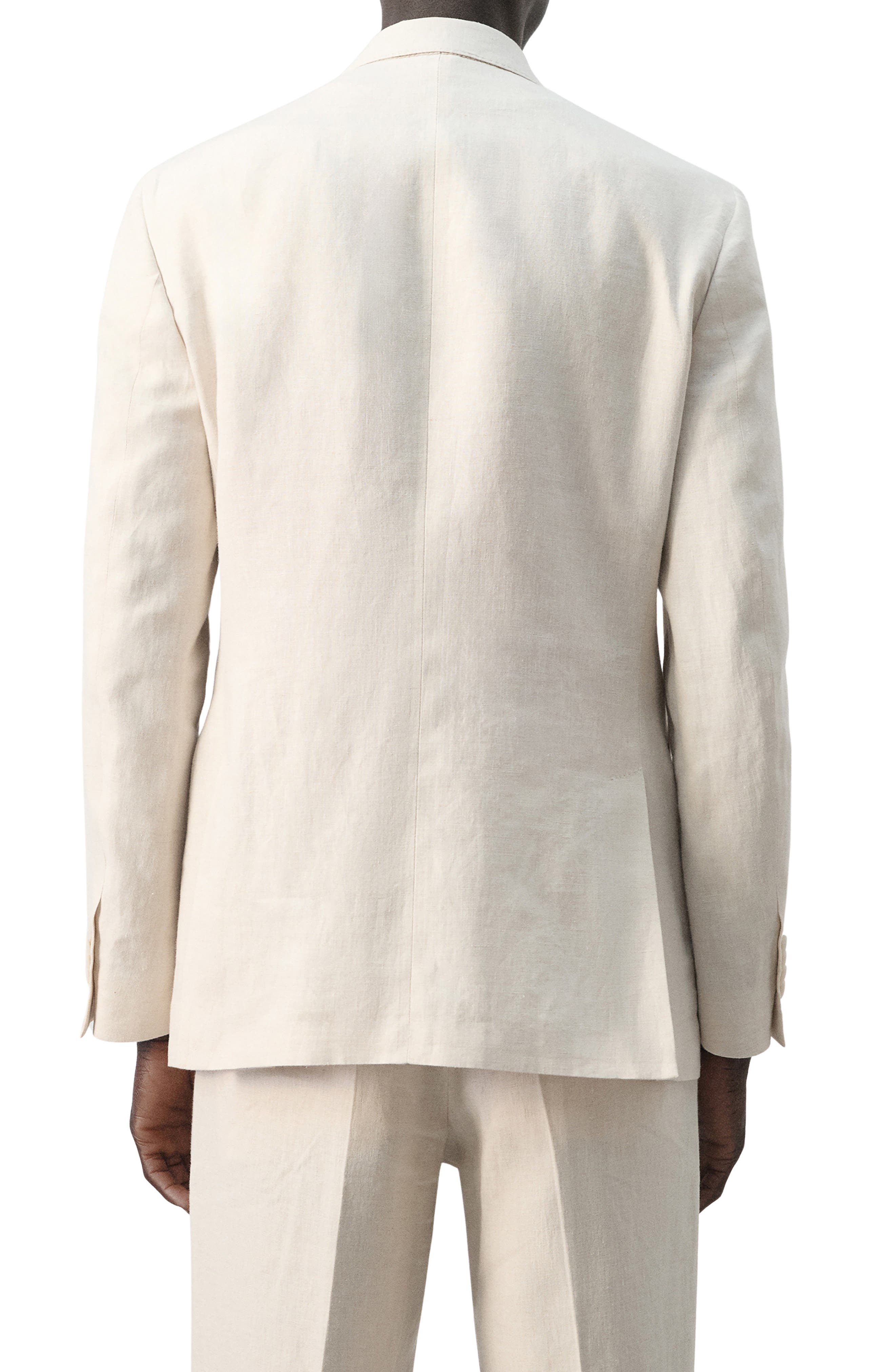 Amalfi Linen Slim Fit Double Breast Blazer - image 2