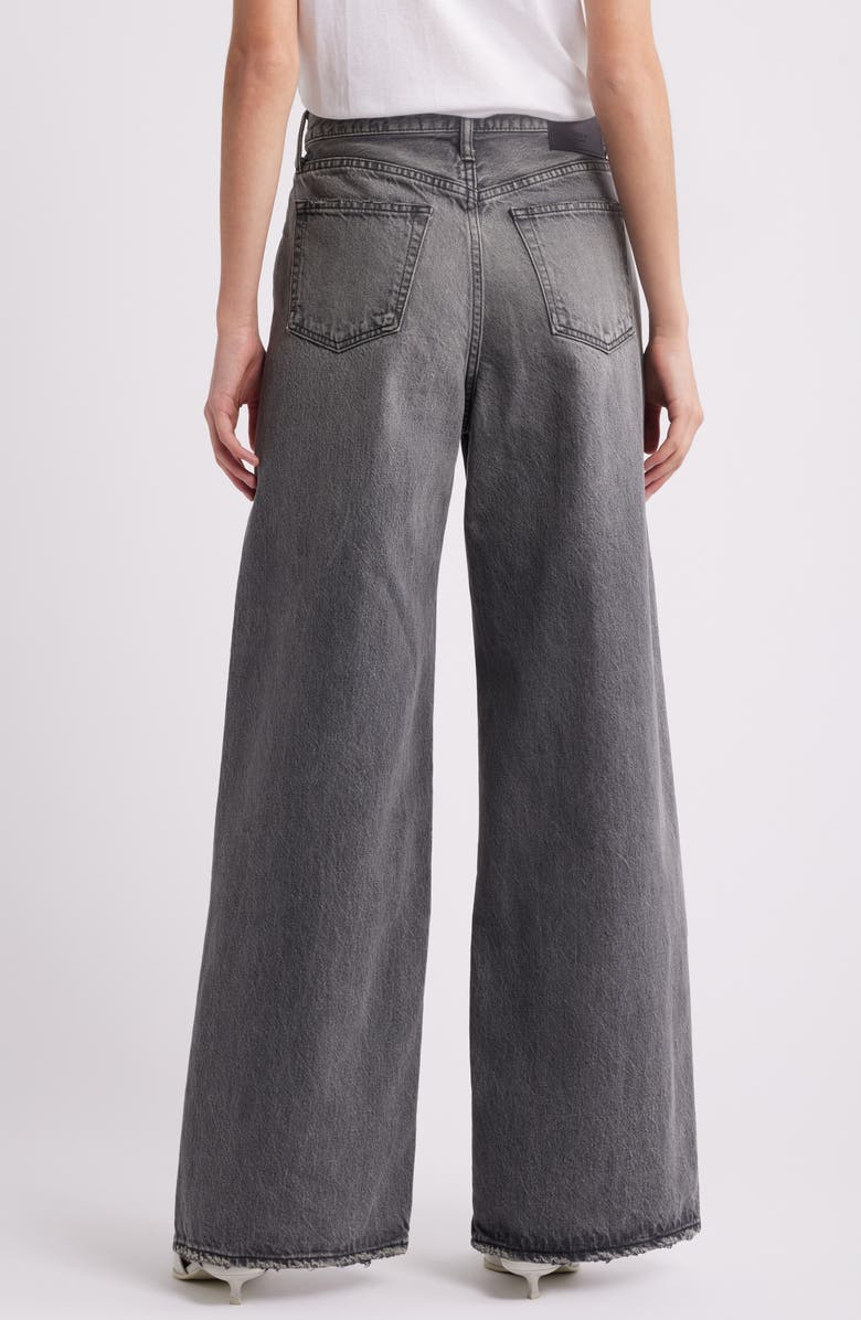 MOUSSY VINTAGE Elmont High Waist Superwide Leg Jeans, Alternate, color, Light Black