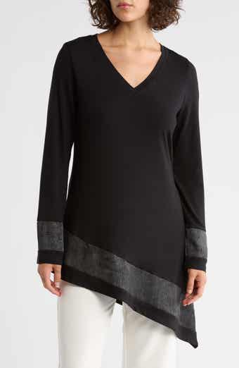 PATRIZIA LUCA Asymmetric V-Neck Tunic