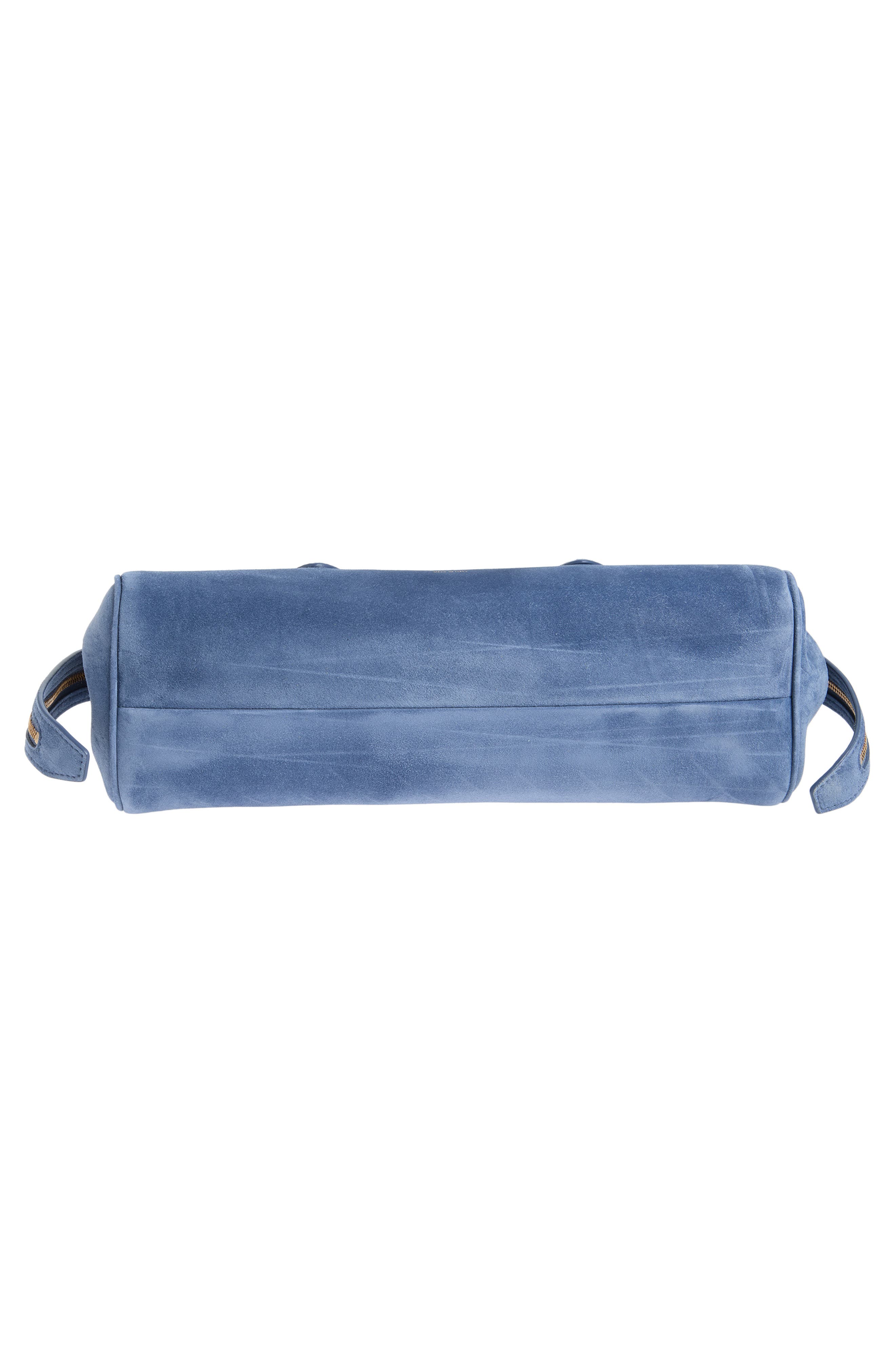 Donna Soft Leather Shoulder Bag, Alternate, color, CLOUD IRIS