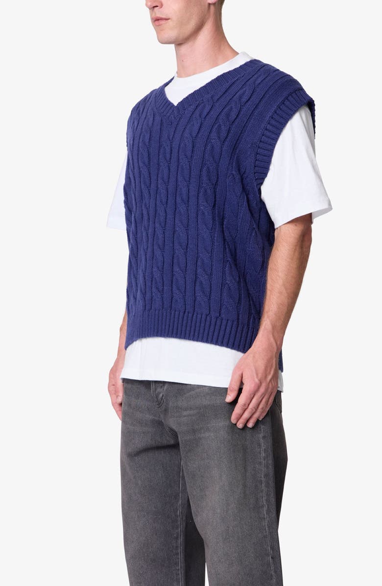 mnml Cable Stitch Sweater Vest, Alternate, color, 