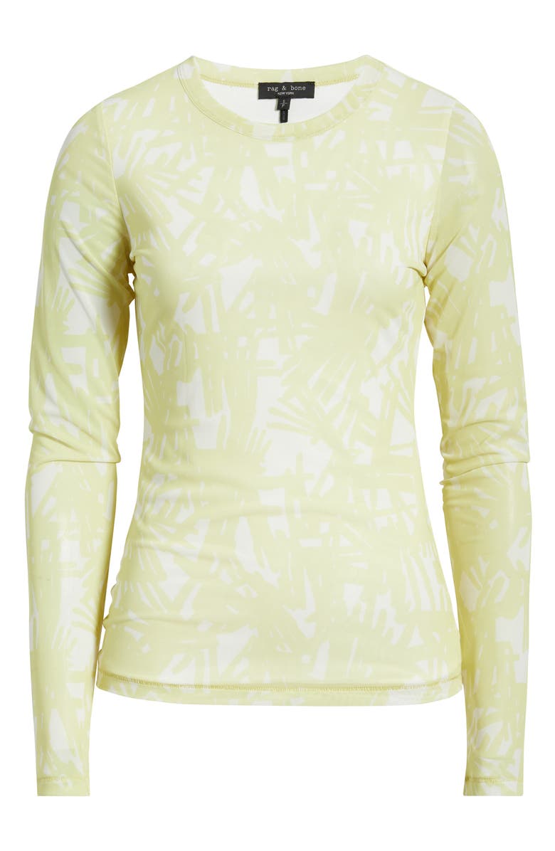 rag & bone Yana Tie Dye Long Sleeve T-Shirt, Alternate, color, Endive