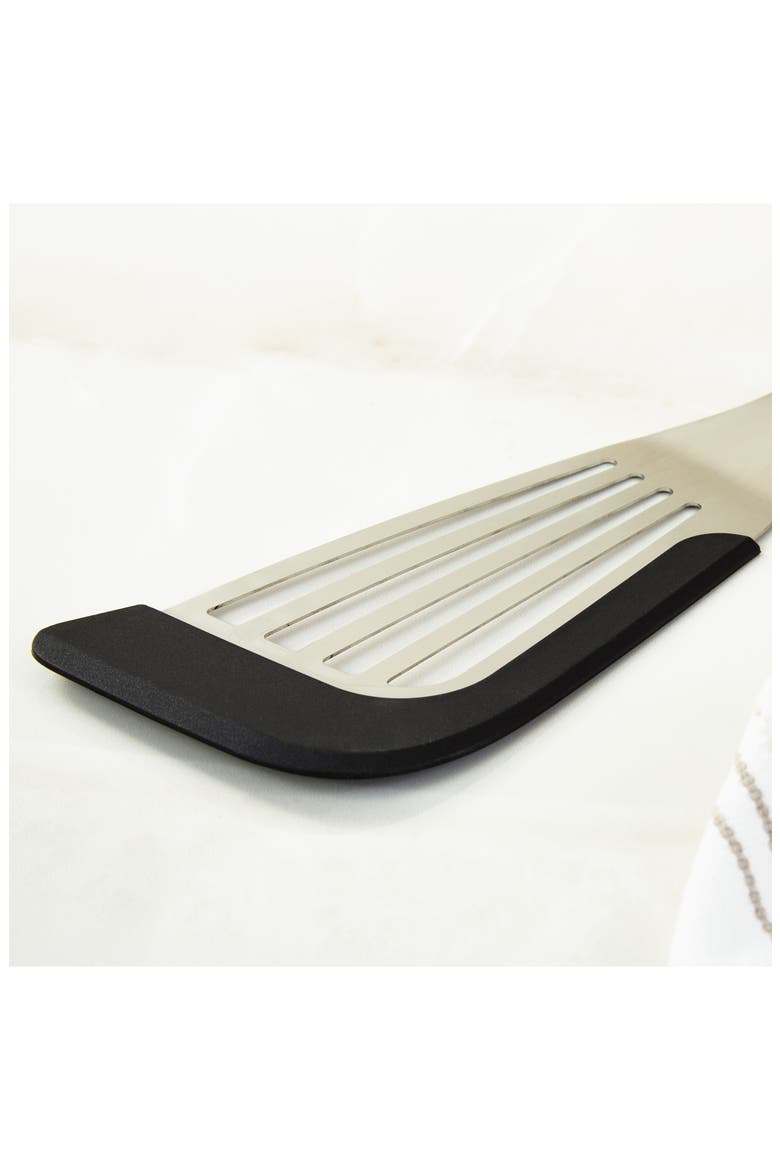 Slotted Fish Turner, Alternate, color, BLACK