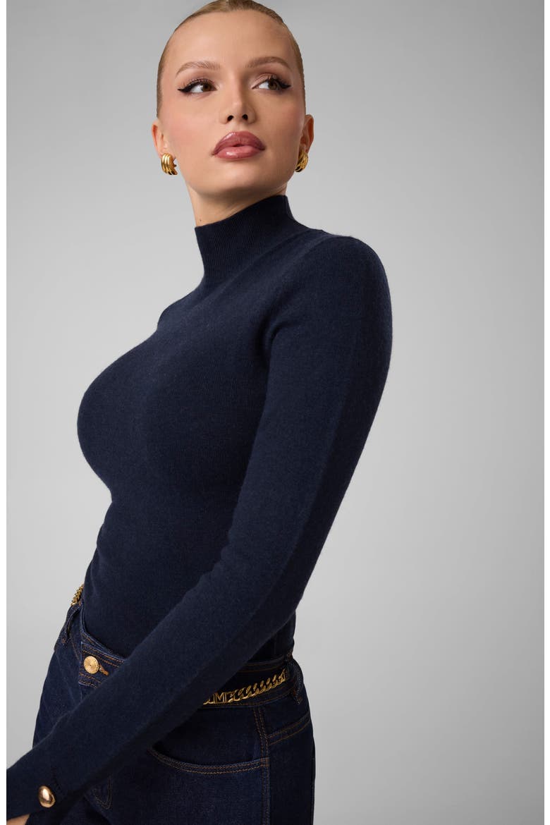 Helsinki Cashmere Blend Turtleneck Sweater, Alternate, color, DARING OCEAN