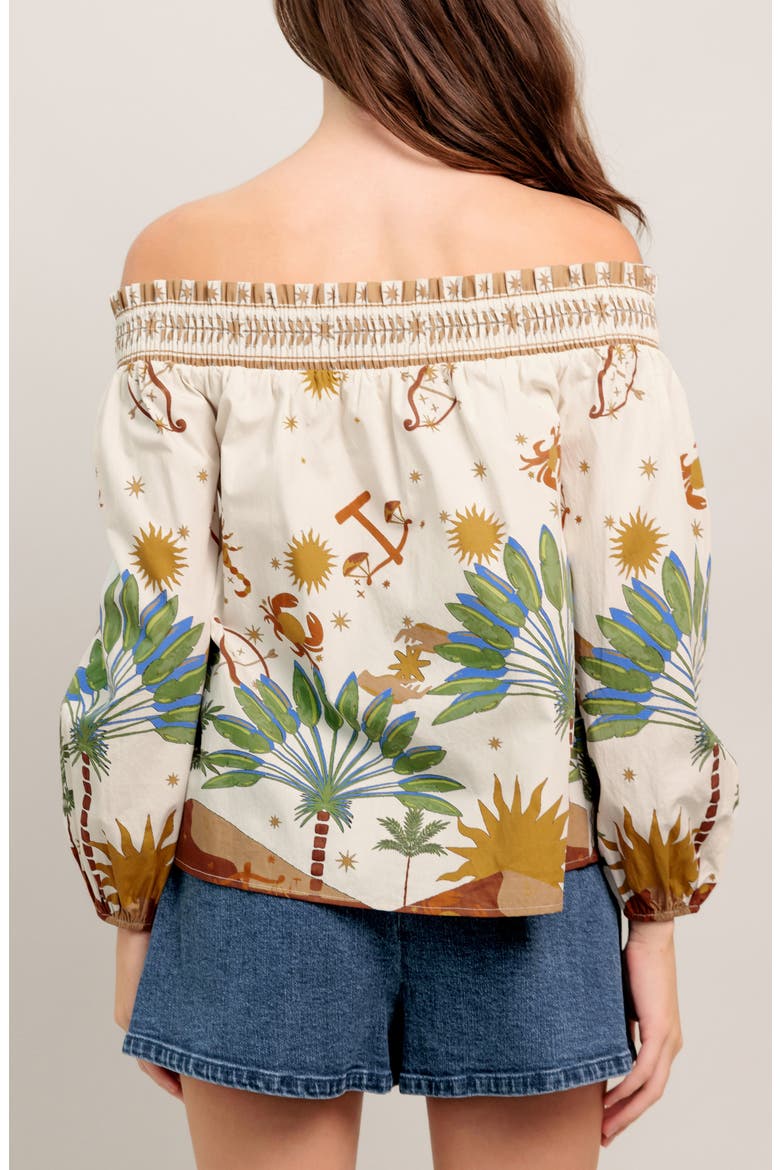 Off The Shoulder Top, Alternate, color, CREAM