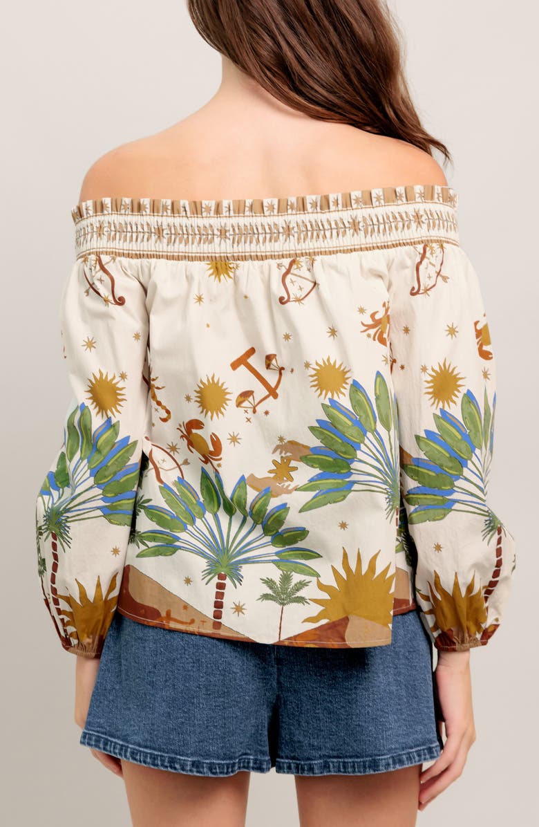 FLYING TOMATO Off The Shoulder Top, Alternate, color, Cream