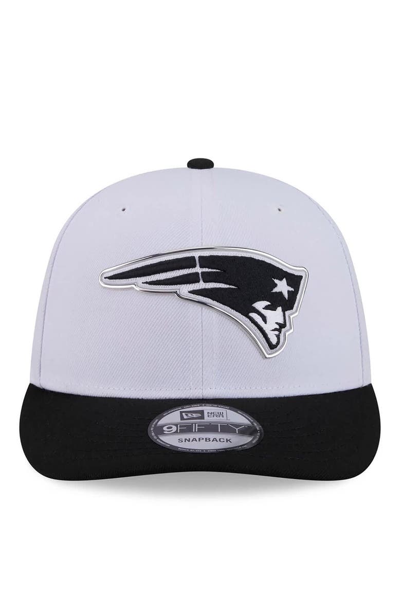 New Era Men's New Era White/Black New England Patriots 2026 NFL Draft Pre-Curved 9FIFTY Snapback Hat, Alternate, color, White