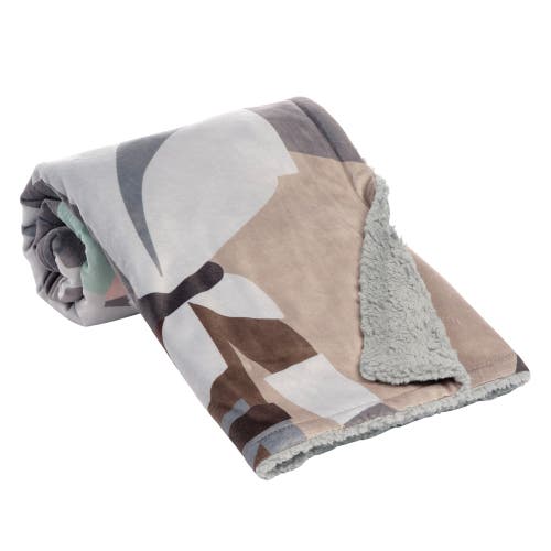 Lambs & Ivy Star Wars The Kids With Me Grogu/the Child/baby Yoda Baby Blanket In Gray
