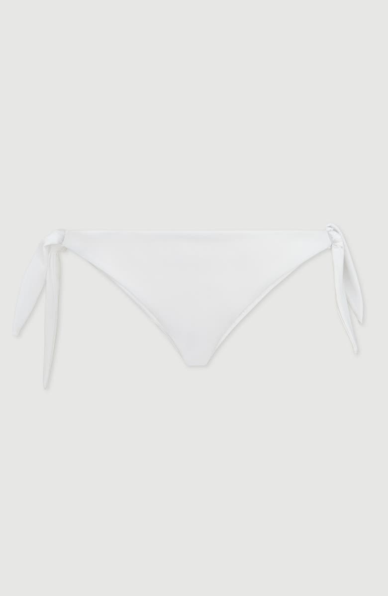 Brunello Cucinelli Techno jersey bikini bottoms with monili, Alternate, color, White