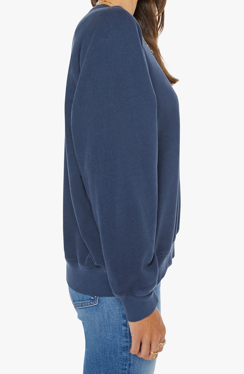 MOTHER The Biggie Concert Cotton Graphic Sweatshirt, Alternate, color, Navy
