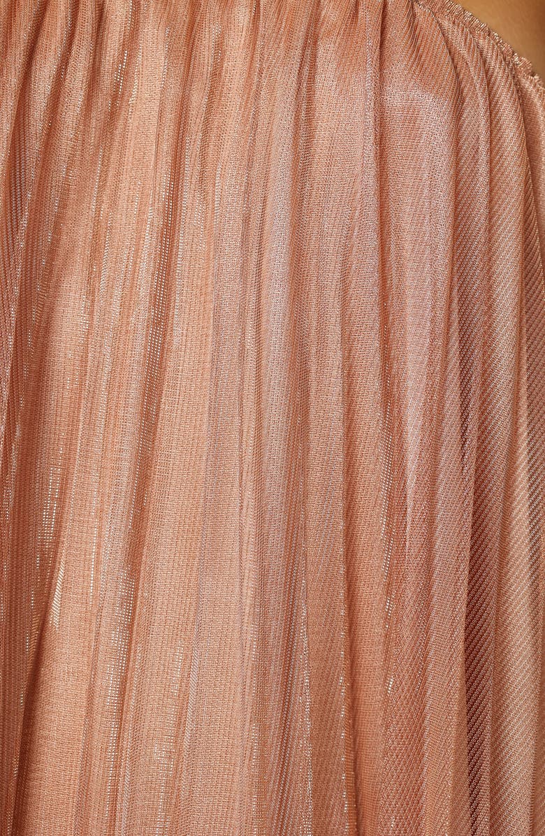 Petal & Pup Nancy Plissé Top, Alternate, color, Rose Gold