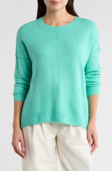 Vince Camuto Center Seam Crewneck Sweater