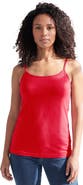 Roaman's Plus Size Cami With Built-In Bra And Adjustable Straps
