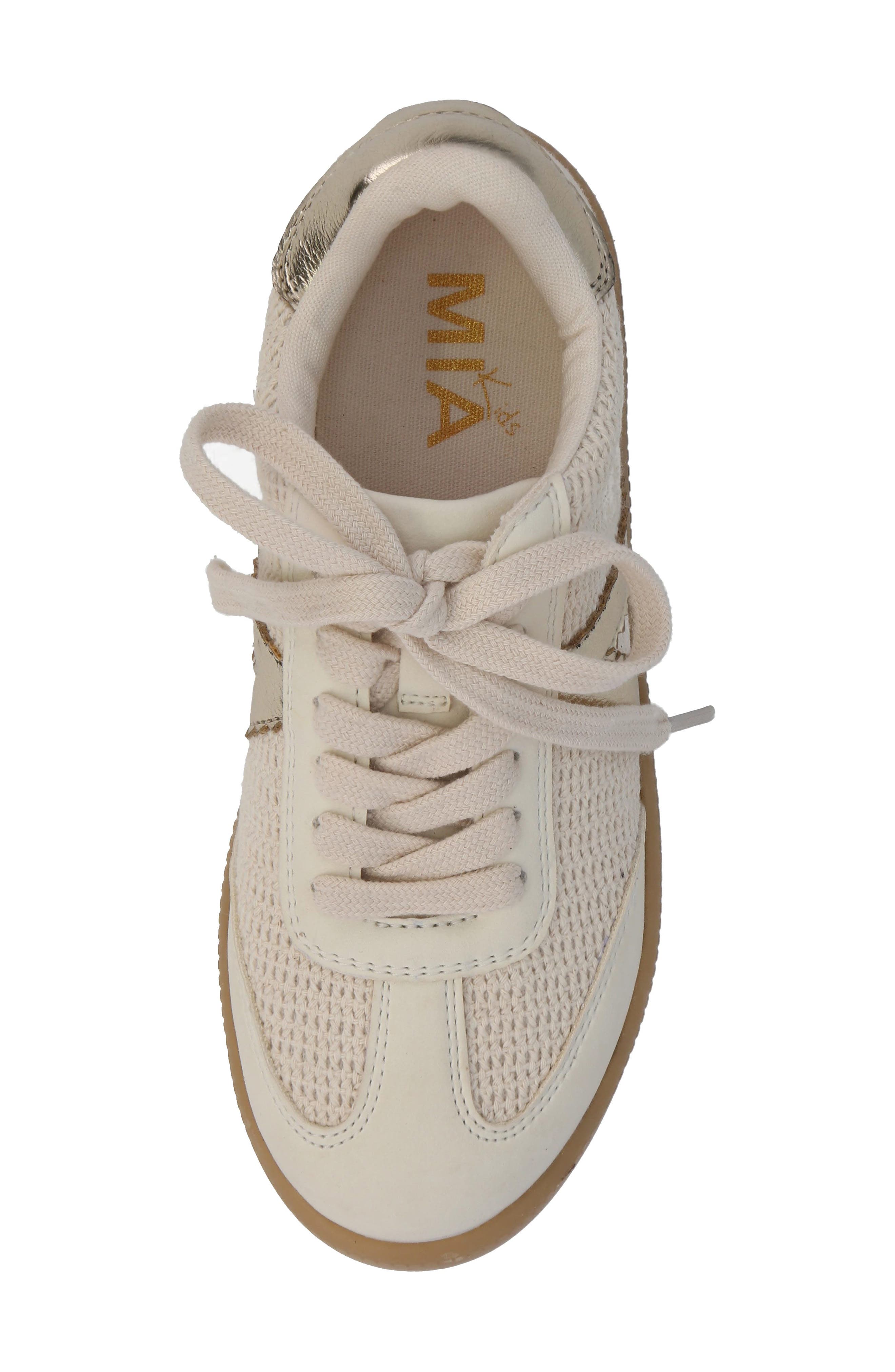 MIA Kids' Axel Sneaker, Alternate, color, Beige/ Gold