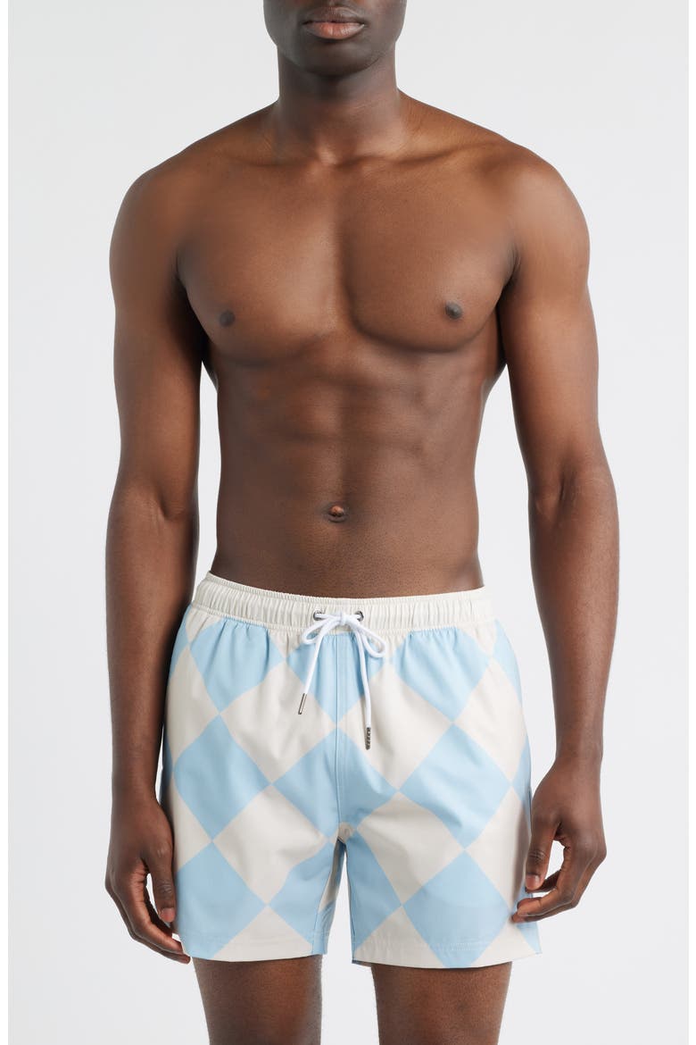 Shoreline Swim Shorts, Main, color, BLUE